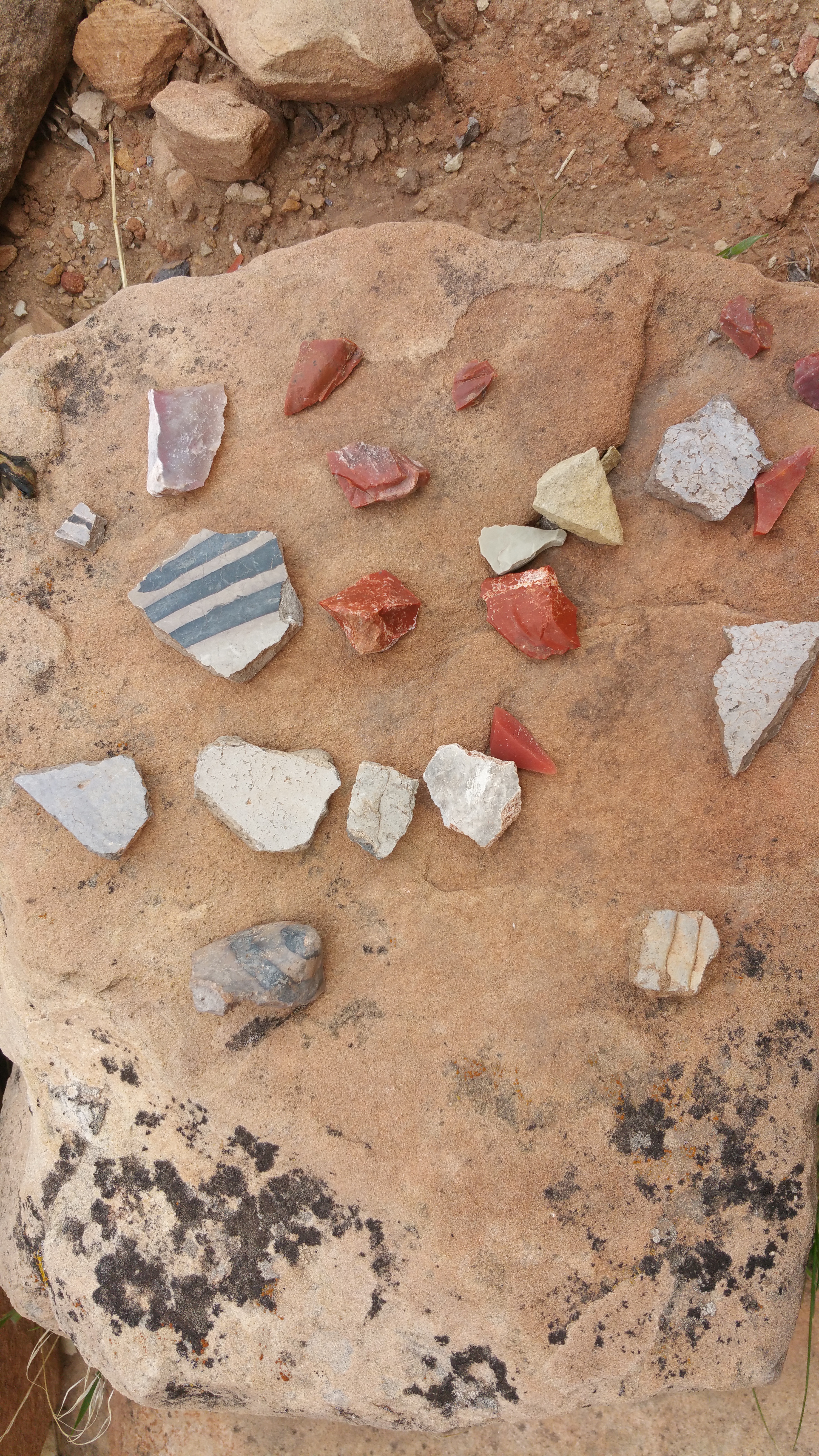Arrow Heads Pottery Shards