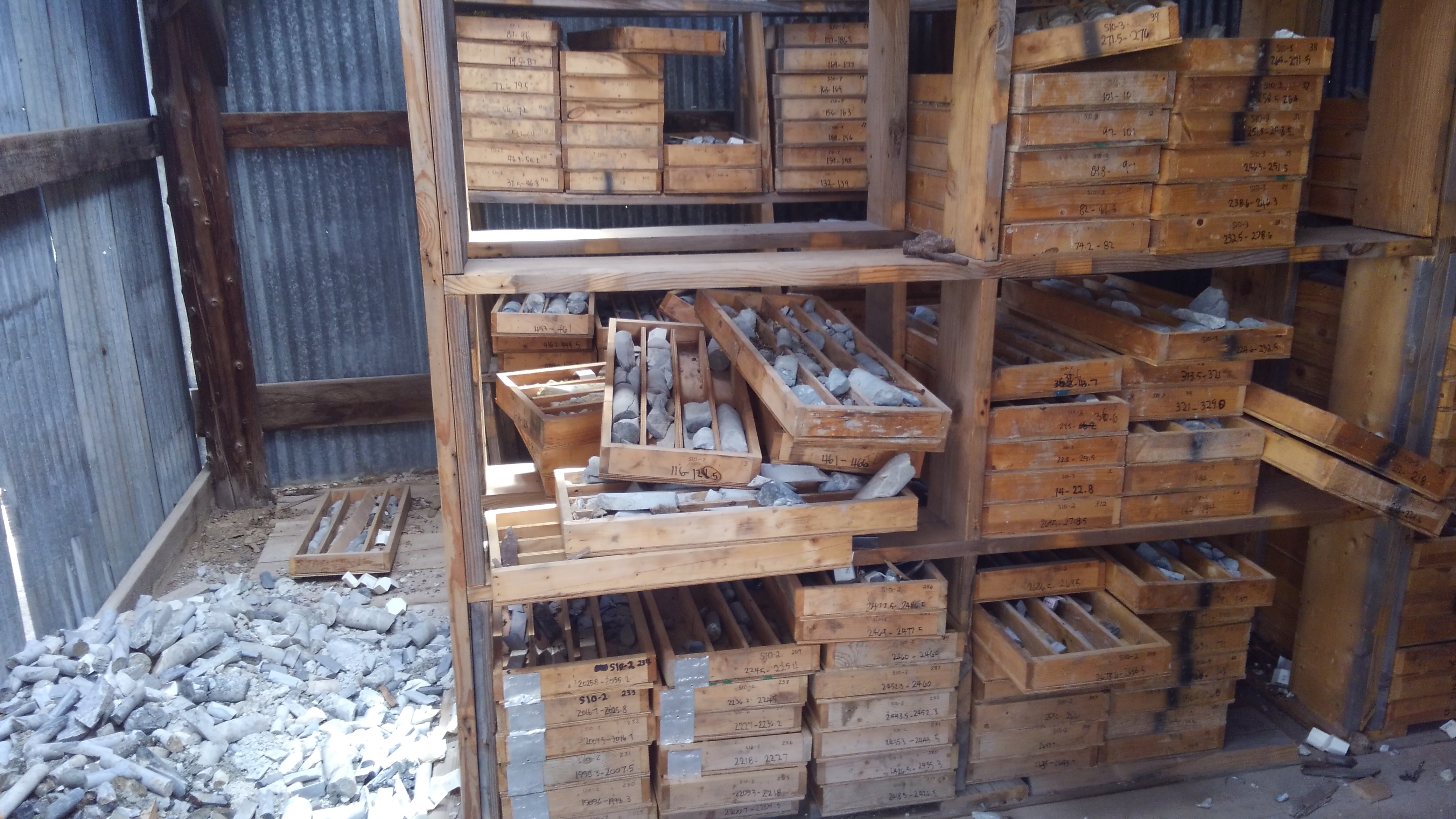 Simon Lead Mine Core Samples